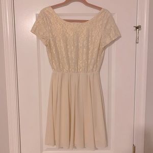 Champagne mini dress by buttons TM
